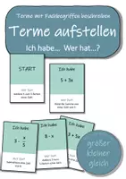 Vorschau - Spiele - Terme aufstellen - Ich habe…Wer hat…? (Mathematikspiel) - Deckblatt