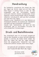 Vorschau - Arbeitsblätter - Satz des Tages/ Satz der Woche/ Wort des Tages (Klasse 2) - Seite 1