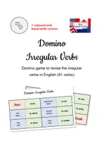 Aperçu - Jeux - Domino Irregular Verbs - simple past - Anglais - Page de couverture