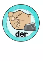 Vorschau - Poster - Artikelsymbole der die das – Bildkarten & Poster für DaZ / Deutsch (Grundschule) | Artikel lernen mit Farben & Handzeichen - Seite 2