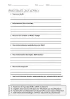 Vorschau - Arbeitsblätter - AB mit Fragen zum Thema "Waffen" + Lösungsblatt + Infografik - Deckblatt