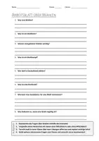 Vorschau - Arbeitsblätter - AB mit Fragen zum Thema "Wahlen" + Lösungsblatt + Infografik - Deckblatt