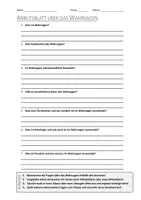 Vorschau - Arbeitsblätter - AB mit Fragen zum Thema "Wahrsagen" + Lösungsblatt + Infografik - Deckblatt
