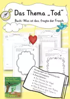 Vorschau - Arbeitsblätter - Thema Tod und Sterben mit dem Buch: Was ist das fragte der Frosch - Deckblatt