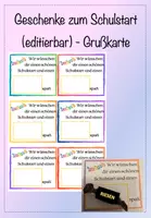 Vorschau - Mal- und Bastelvorlagen - Materialpaket: Schulstart / Stundentransparenz (editierbar) - Seite 1