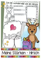 Vorschau - Arbeitsblätter - Hirschklasse Meine Stärken Arbeitsblätter kreatives Schreiben - Deckblatt