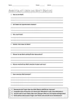 Vorschau - Arbeitsblätter - AB mit Fragen zum Thema "Watt (Natur)" + Lösungsblatt + Infografik - Deckblatt