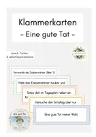 Vorschau - Poster - Klammerkarten zu "Eine Gute Tat" - Deckblatt