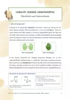 Vorschau - Arbeitsblätter - Chiralität, Isomerie, Enantiomerie - Deckblatt