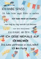 Vorschau - Poster - Affirmation und Lob für Kinder - Seite 1