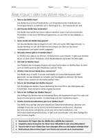 Vorschau - Arbeitsblätter - AB mit Fragen zum Thema "Weißes Haus" + Lösungsblatt - Seite 1