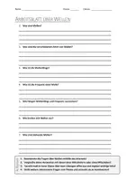 Vorschau - Arbeitsblätter - Lernplakat + AB mit Fragen zum Thema "Wellen" + Lösungsblatt + Infografik - Seite 1