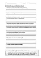 Vorschau - Arbeitsblätter - AB mit Fragen zum Thema "Wellness" + Lösungsblatt - Deckblatt