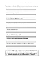 Vorschau - Arbeitsblätter - Lernposter + AB mit Fragen zum Thema "Weltgesundheitsorganisation" + Lösungsblatt + Mindmap + Infografik - Seite 1