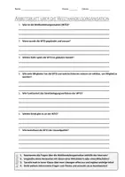 Vorschau - Arbeitsblätter - Lernposter + AB mit Fragen zum Thema "Welthandelsorganisation" + Lösungsblatt + Infografik - Seite 1