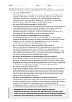 Vorschau - Arbeitsblätter - AB mit Fragen zum Thema "Wiedertäufer" + Lösungsblatt - Seite 1