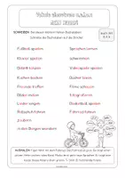 Aperçu - Feuilles d'exercices - ALLEMAND - Vokale fehlen Hobby - Page 1