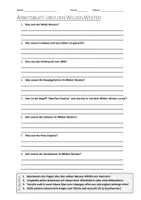 Vorschau - Arbeitsblätter - AB mit Fragen zum Thema "Wilder Westen" + Lösungsblatt - Deckblatt