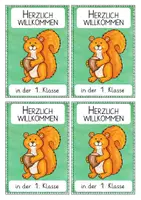 Vorschau - Anderer Materialtyp - Eichhörnchen - Willkommen in der 1. Klasse - Begrüßungskärtchen nach den Sommerferien - Seite 3