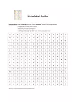 Vorschau - Quiz - Wortsuchrätsel: Reptilien (mit Lösung) - Seite 1