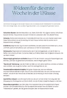 Vorschau - Stundenentwürfe - FREEBIE: 10 Ideen für die erste Woche in der 1. Klasse - Deckblatt