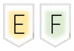 Vorschau - Poster - Wimpelkette Alphabet ABC - Seite 3