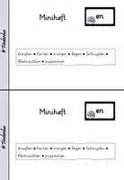 Vorschau - Arbeitsblätter - Miniheft Grundwortschatz "en" - Seite 1