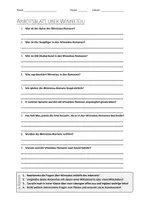 Vorschau - Arbeitsblätter - AB mit Fragen zum Thema "Winnetou" + Lösungsblatt - Deckblatt