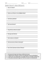 Vorschau - Arbeitsblätter - AB mit Fragen zum Thema "Wisent" + Lösungsblatt - Deckblatt