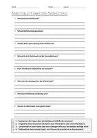 Vorschau - Arbeitsblätter - AB mit Fragen zum Thema "Wohlstand" + Lösungsblatt + Infografik - Deckblatt