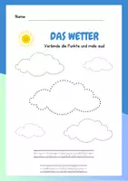 Vorschau - Arbeitsblätter - Wetter: 1.Klasse Wörter zum Wetter und Bedingungen zum Anmalen - Seite 3