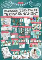 Vorschau - Stundenentwürfe - Klassentier Materialpaket "Erdmännchen" / Erdmännchenklasse (inkl. Clipart!) - Deckblatt