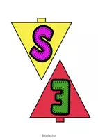 Vorschau - Bildkarten - Geburtstagskalender Grundschule & Kindergarten: Kaktus (PDF Bastelvorlage) - Seite 2
