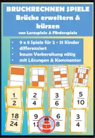 Vorschau - Spiele - großes Brüche-Set erweitern & kürzen, Spiele & Aktivitäten - Deckblatt