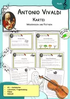 Vorschau - Arbeitsblätter - Antonio Vivaldi – Kartei und Arbeitsblätter | Klasse 3–4 - Deckblatt