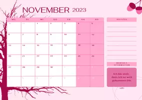 Vorschau - Poster - Monatskalender mit Affirmation - November 2023 - Seite 3