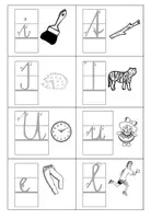 Vorschau - Arbeitsblätter - Österreichische Schreibschriftbuchstaben nachspuren - Seite 1