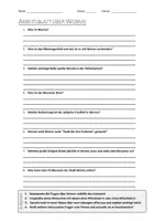 Vorschau - Arbeitsblätter - AB mit Fragen zum Thema "Worms" + Lösungsblatt - Deckblatt