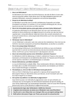 Vorschau - Arbeitsblätter - AB mit Fragen zum Thema "Wörterbücher" + Lösungsblatt - Seite 1