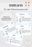 Vorschau - Spiele - Spielekartei für den Schwimmunterricht - Spiele im Wasser - Deckblatt