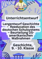 Vorschau - Stundenentwürfe - UPP Entwurf Examen – Reeducation Entnazifizierung - Deckblatt
