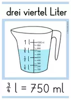 Vorschau - Arbeitsblätter - Größen umrechnen – Hohlmaße Liter und Milliliter – Mathe Klasse 3/4 – Arbeitsblätter mit Lernzielkontrolle - Seite 3