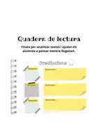 Vista previa - Hojas de trabajo - Quadern de lectura - Ficció i no ficció - Portada