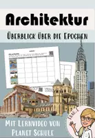 Vorschau - Arbeitsblätter - Architektur 1: Stile und Epochen mit einem Lernvideo erarbeiten - Deckblatt