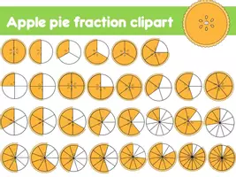 Προεπισκόπηση - Clipart / Γραφήματα - Apple pie fraction clipart (108 items) - Εξώφυλλο
