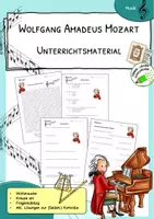 Vorschau - Arbeitsblätter - Wolfgang A. Mozart - Material zum Festigen - Deckblatt