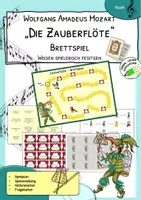 Vorschau - Stationenlernen - Die Zauberflöte - Brettspiel - spielerisches Wiederholen - Deckblatt