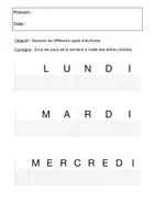 Aperçu - Fiches - Encoder les jours de la semaine - Page de couverture