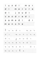 Aperçu - Fiches - Encoder les jours de la semaine - Page 2