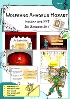 Vorschau - Interaktives Material - Die Zauberflöte – interaktive Übungen | Klasse 3–4 - Deckblatt